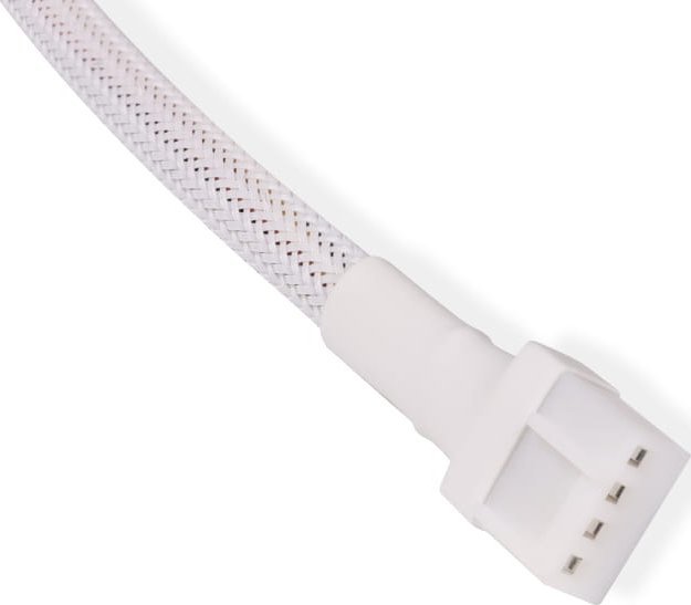 Kabllo zgjatuese ventilatori Alphacool 18719, 4-Pin në 4-Pin, 15 cm, e bardhë