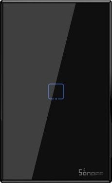 Çelës muri smart Sonoff T3US1C, 1 kanal, Wi Fi, i zi