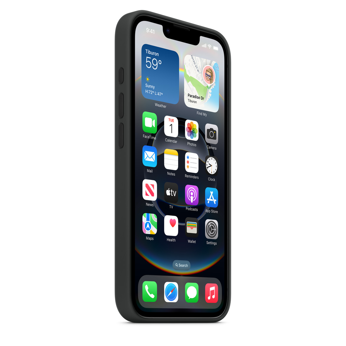 Apple iPhone 16e Silicone Case, Black