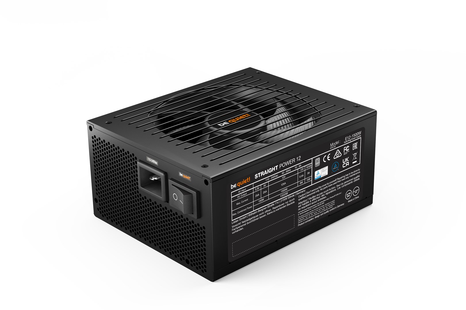 Burim energjie be quiet! Straight Power 12 BN340 , 1500W