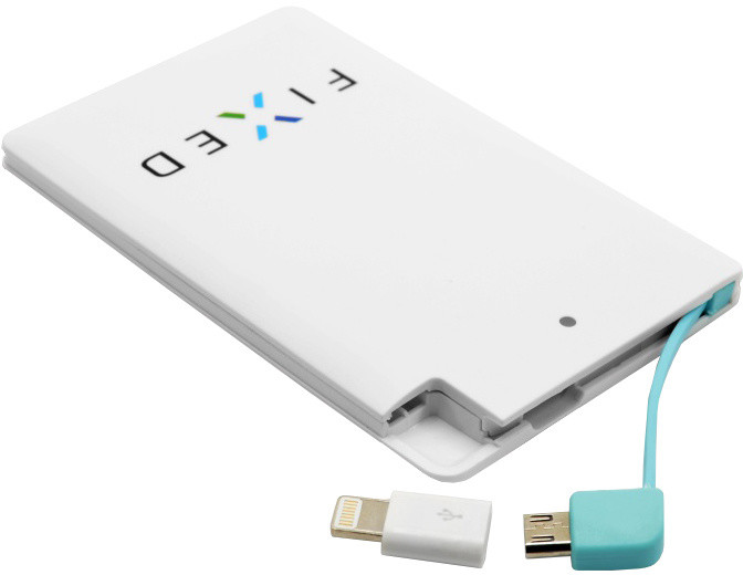 PowerBank Fixed, 2500mAh, i bardhë