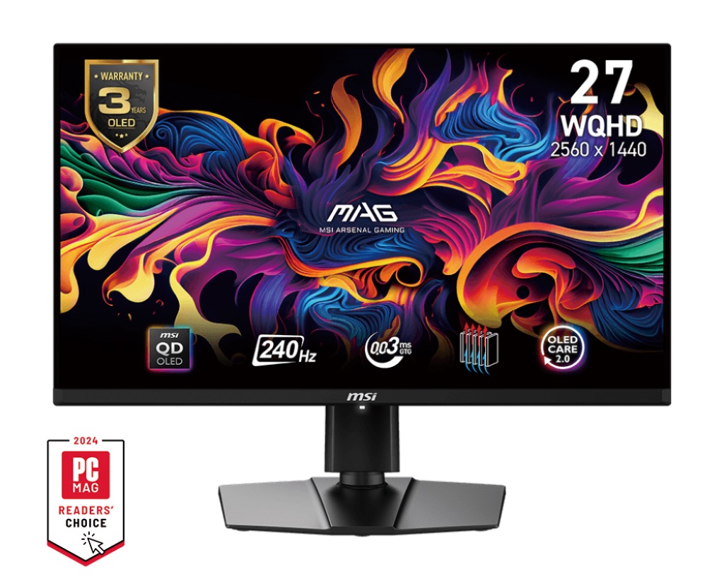 Монитор MSI MAG 271QPX E2, 26,5\", QD-OLED, QHD, 240Hz, 0.03ms, црн