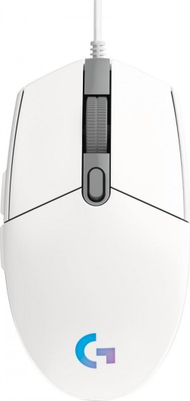 Глувче Logitech G102 Lightsync, белo