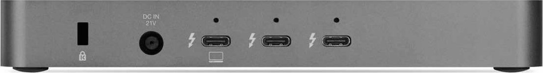 Hub OWC Thunderbolt 5, 3 porta Thunderbolt, 2 porta USB A, gri