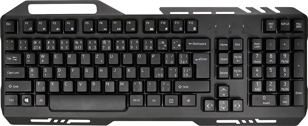 Tastierë gaming Yenkee Shadow YKB 3200, ndriçim RGB, me kabllo, e zezë
