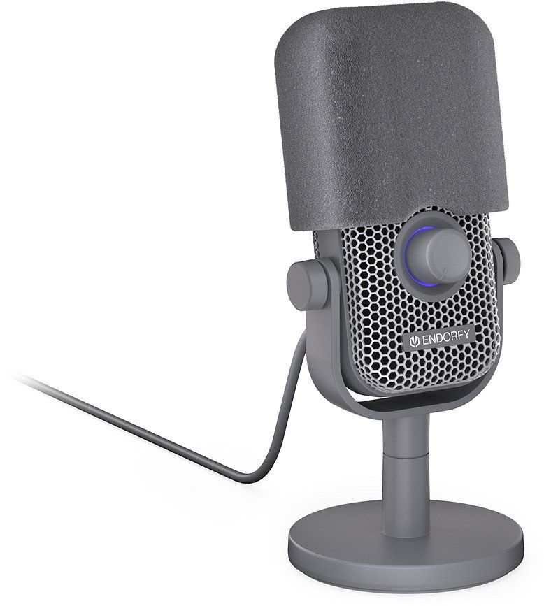 Mikrofon studio Endorfy Solum Voice S, USB, kardioid, i bardhë Onyx