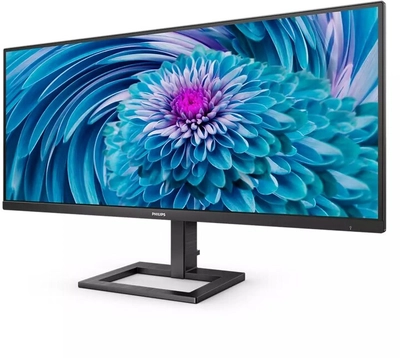 Монитор Philips 346E2LAE - LED, 34\", UW-QHD, црн