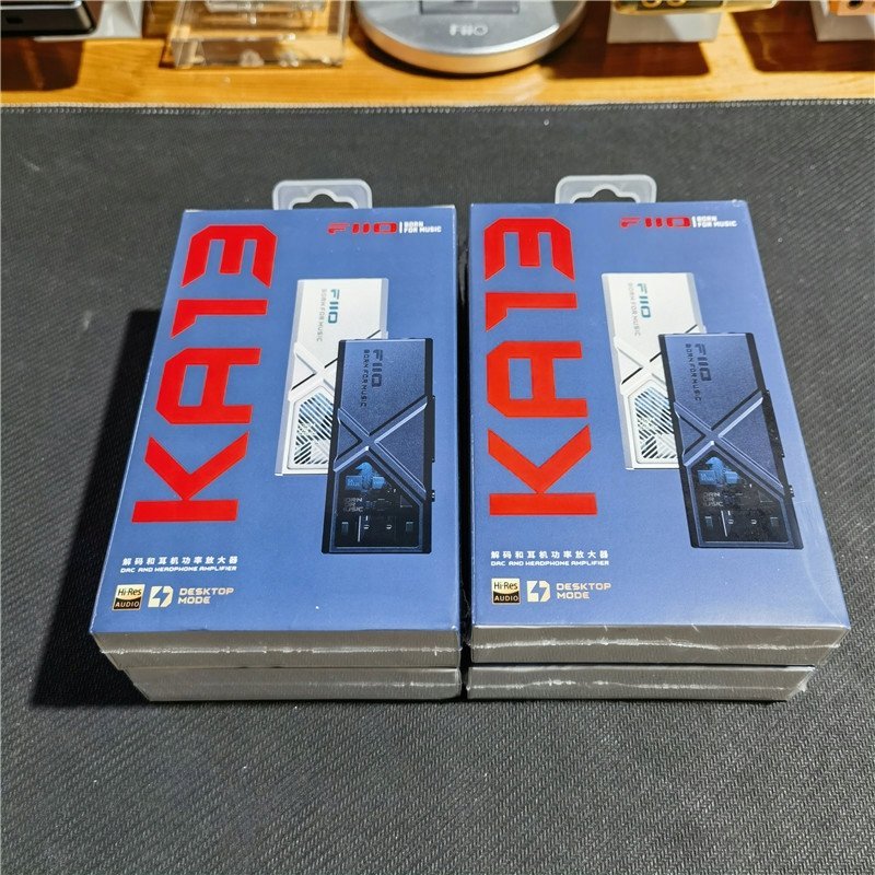 Amplifikator kufjesh FiiO KA13 USB DAC, Hi-Res Audio, dalje 3.5mm dhe 4.4mm, i zi