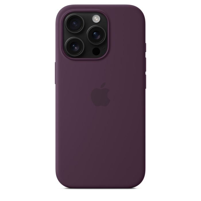 Apple iPhone 16 Pro Silicone Case with MagSafe, Plum