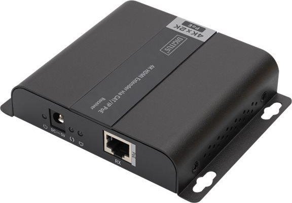 Sistem transmetimi AV Digitus 4K HDMI Extender over CAT IP Receiver, PoE, i zi