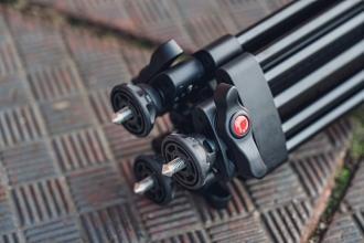 Tripod video Fotopro DV-2, alumin, kapacitet i lartë ngarkese, i zi