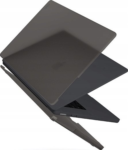 Mbulesë Uniq Claro për MacBook Air 15 2023, polikarbonat, gjysmë transparente gri
