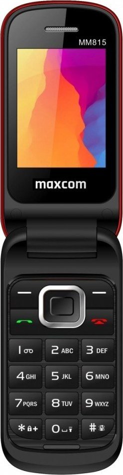 Телефон Maxcom MM815, со копчиња, црвен