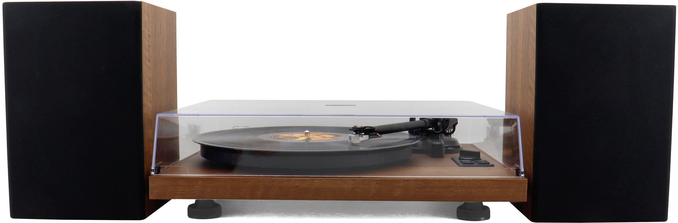 Pikap Soundmaster EliteLine PL711BR, altoparlantë të integruar, manual, kafe