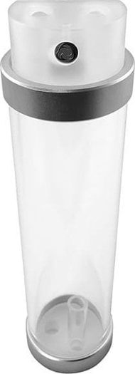Rezervuar uji për PC Singularity Computers Protium 200mm, 60mm, 7 porta G1/4", argjendtë e frostuara