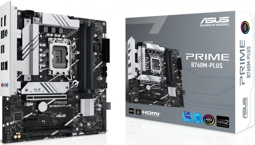 Pllakë amë Asus PRIME B760M-PLUS, Intel B760, Socket 1700, 4 slota, Micro ATX