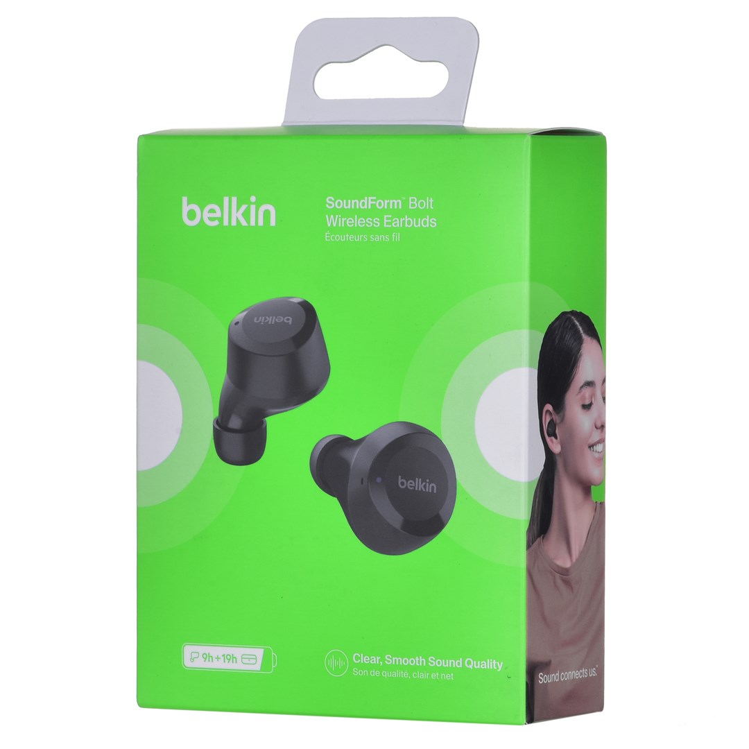 Dëgjuese Belkin SoundForm Bolt, True Wireless Stereo (TWS), të zeza