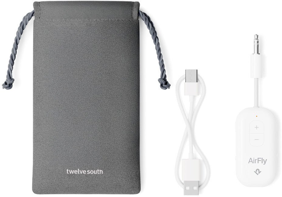 Transmetues Bluetooth Twelve South AirFly Pro 2, 25 orë bateri, i bardhë