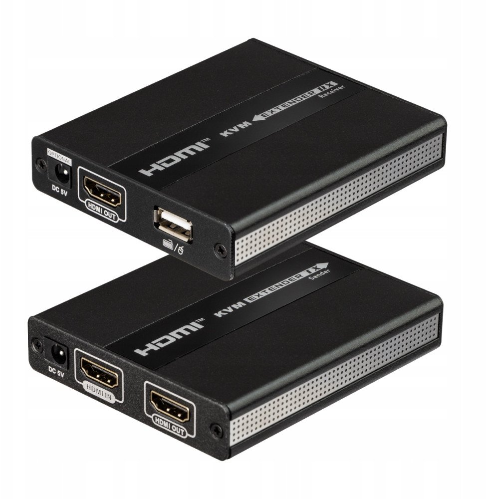 Extender HDMI BCS UTP KVM 1080P, Full HD, USB 2.0, i zi