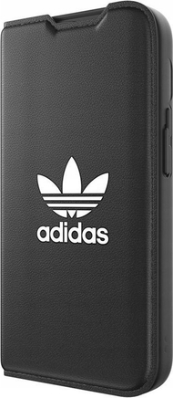 Këllëf libër Adidas OR Booklet Case Basic për iPhone 14 Pro, kompatibil me karikim wireless, me xhep për karta, i zi