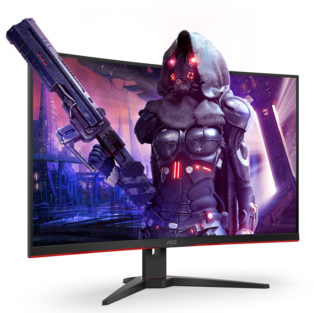 Monitor AOC Gaming CQ32G2SE/BK, 31.5", 2560 x 1440, 165 Hz, i zi