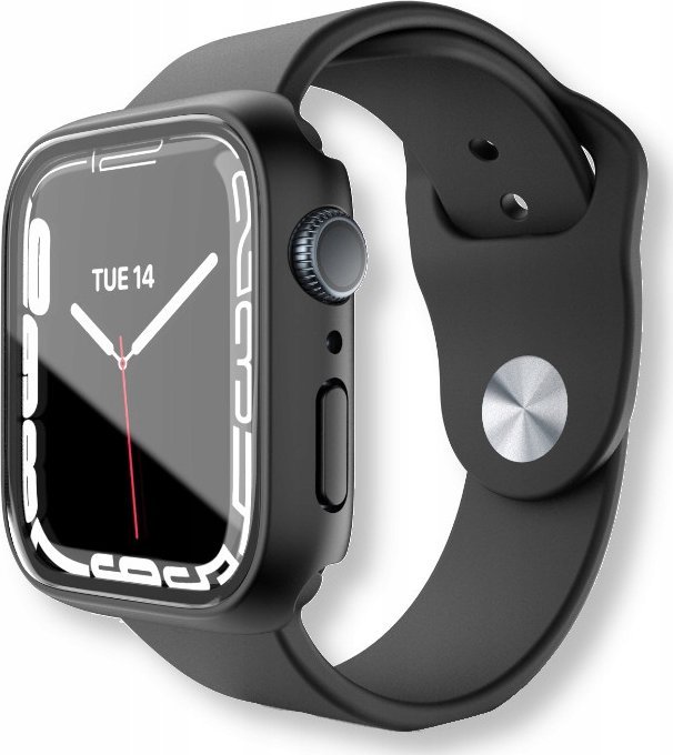 Заштитна маска NEXT ONE Protective Case Shield за Apple Watch 41mm, со интегрирано стакло, црна
