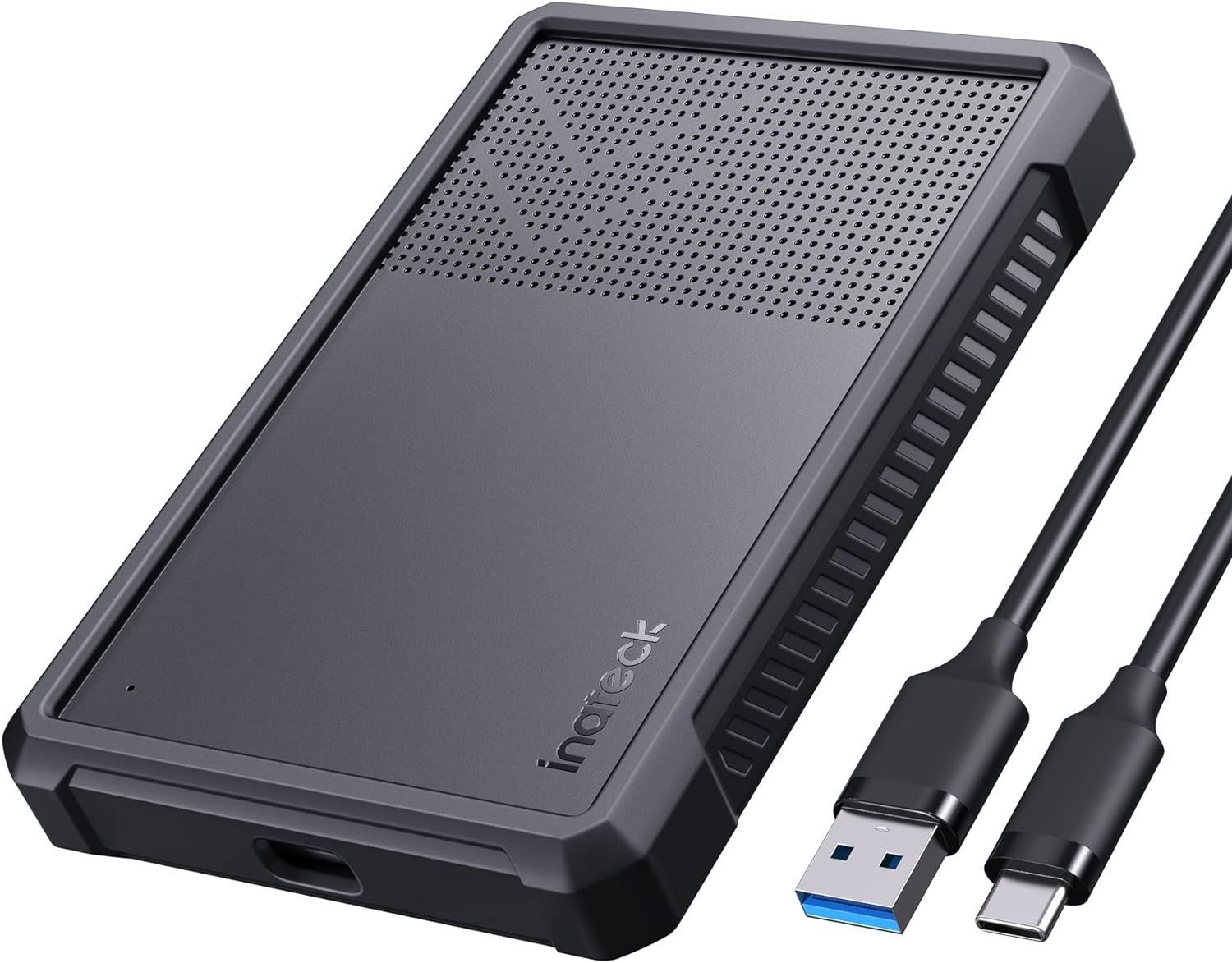 Kuti e jashtme për disk 2.5" Inateck FE2016, USB 3.2 Gen 2, deri 6Gbps, me këllëf silikoni