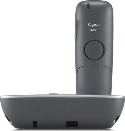 Telefoni pa tela Gigaset E560A, analog, sekretari telefonike, gri