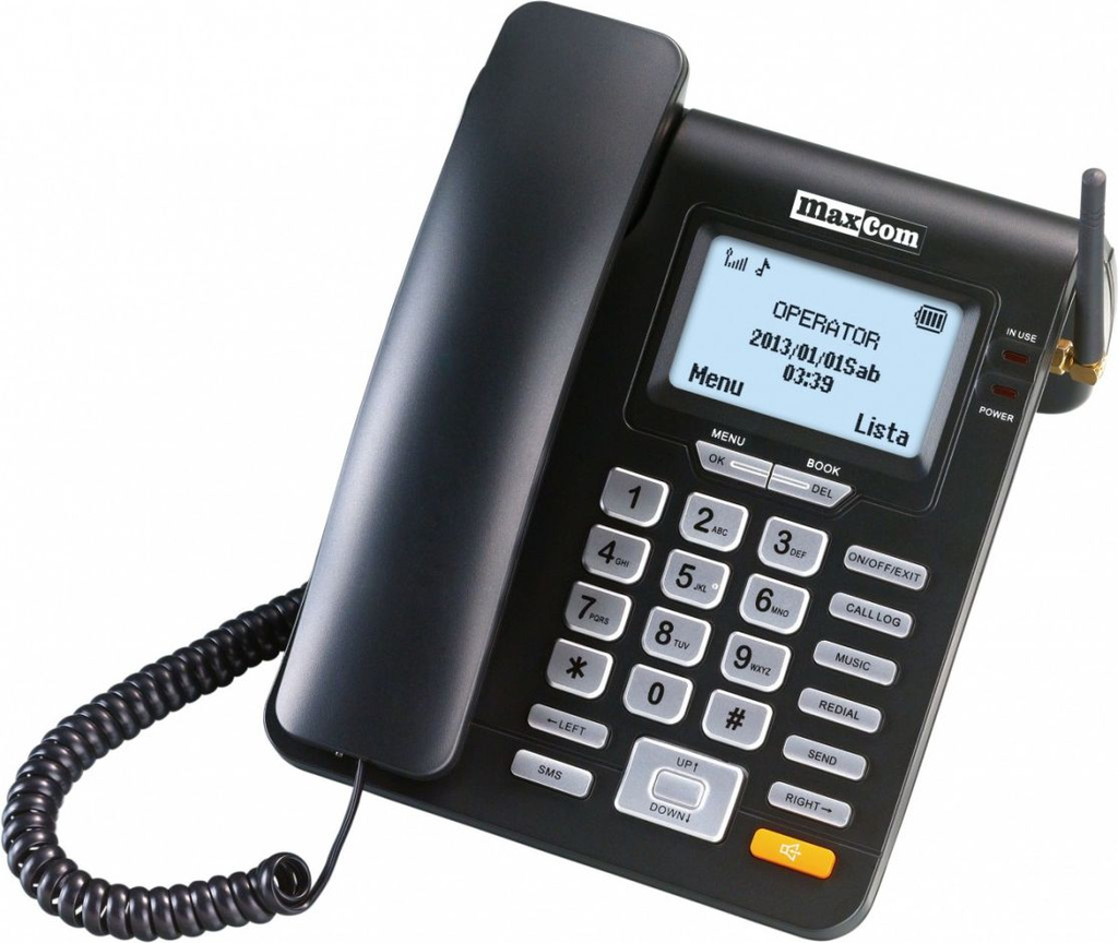 Telefon fiks Maxcom MM 28D Black Landline, i zi
