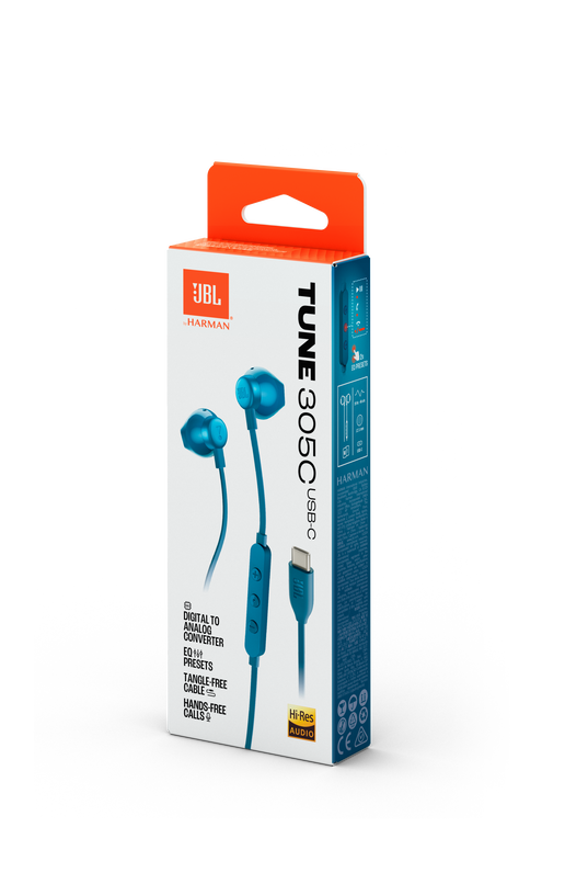 JBL TUNE 305 C USB-C BLU