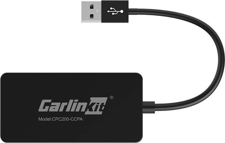 Adapter wireless Carlinkit CCPA, për Android Auto dhe Apple CarPlay, USB, i zi