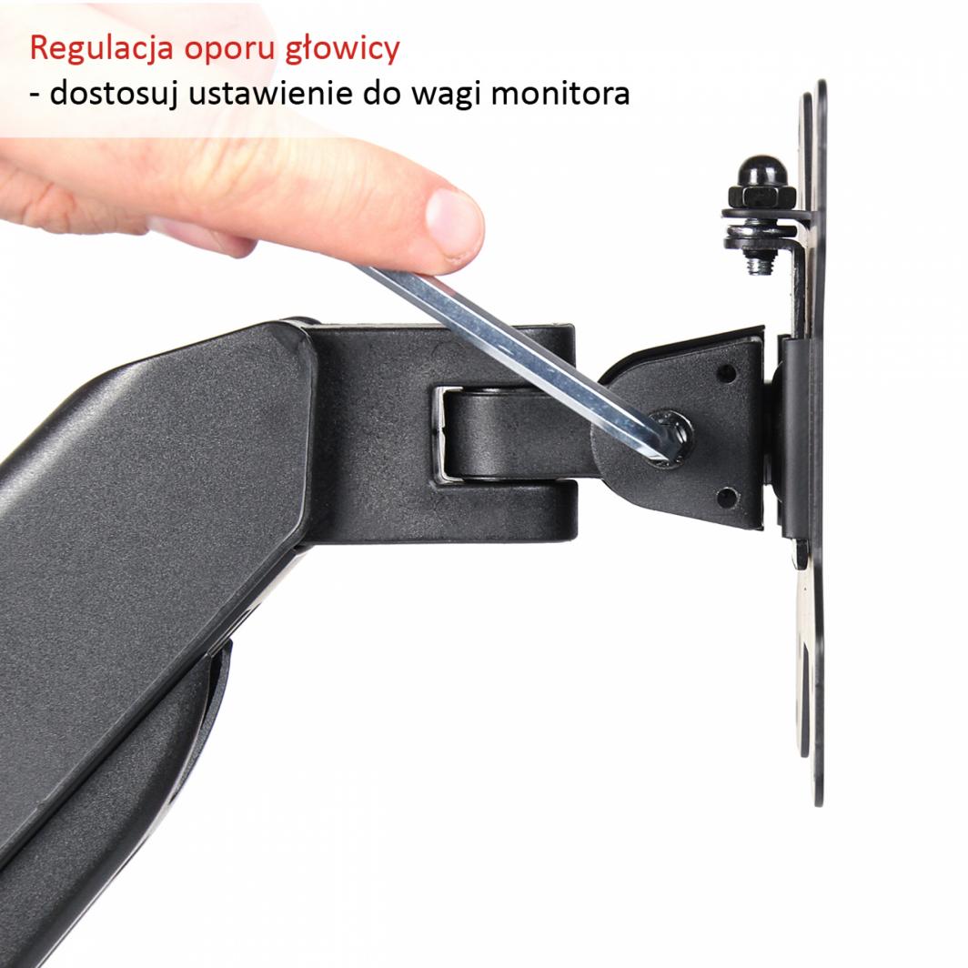 Mbajtës për monitor Art L-13GD (RAMART L-13GD), i zi