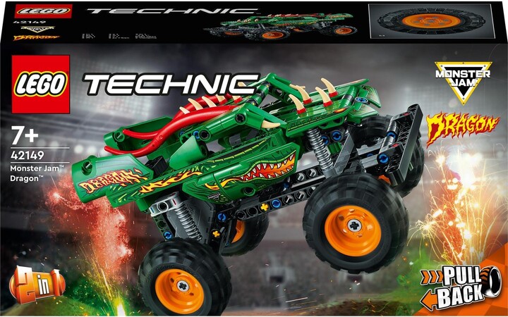 Set LEGO® Technic 42149 Monster Jam™ Dragon™, 217 pjesë