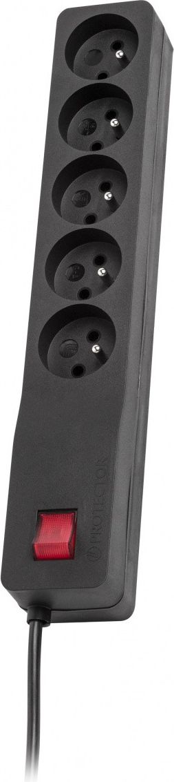 Kabllo vazhduese Lestar ZX 510, 5 priza, 1.5m, e zezë