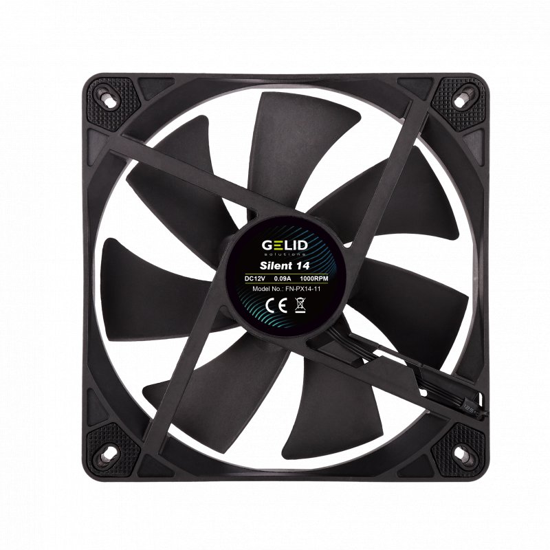 Ventilator PC Gelid Solutions Silent 14, 140mm, 3 pin, i zi