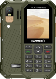 Телефон Hammer 6 LTE Military Edition, издржлив, зелен