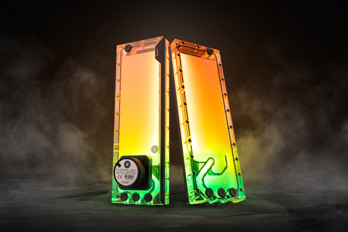 Kombinim pompë rezervuar EK Water Blocks EK Quantum Kinetic3 FLT 360 D RGB, D5, Plexi transparent