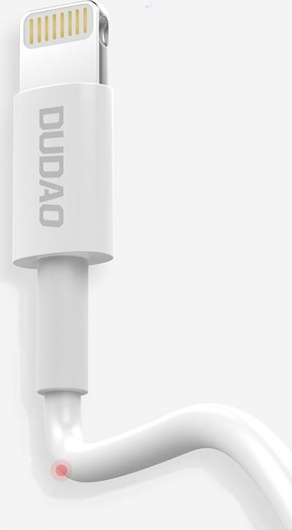 Kabllo Dudao USB-A - Lightning USB 1m, e bardhë