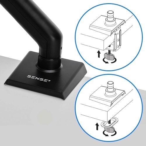 [OUTLET] Mbajtëse për monitor SENSE7, 17"-32", e zezë