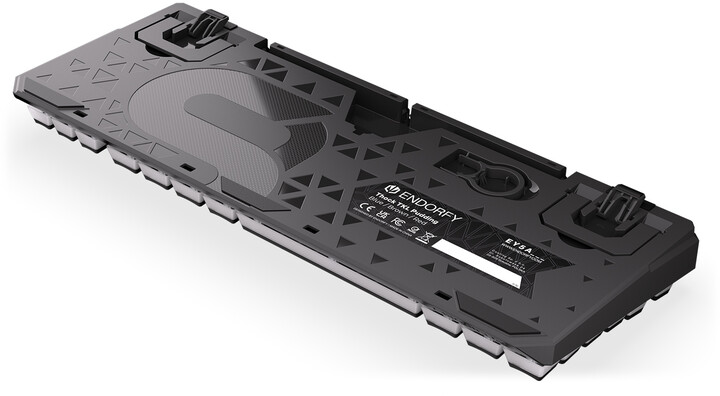 Tastierë Endorfy Thock TKL Pudding Blue, Kailh Blue, US, e zezë