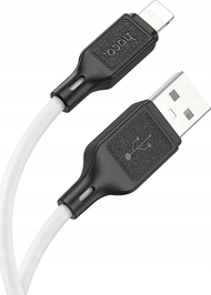 Kabllo karikimi Hoco X90, USB A në Lightning, 1 m, 2.4A, e bardhë
