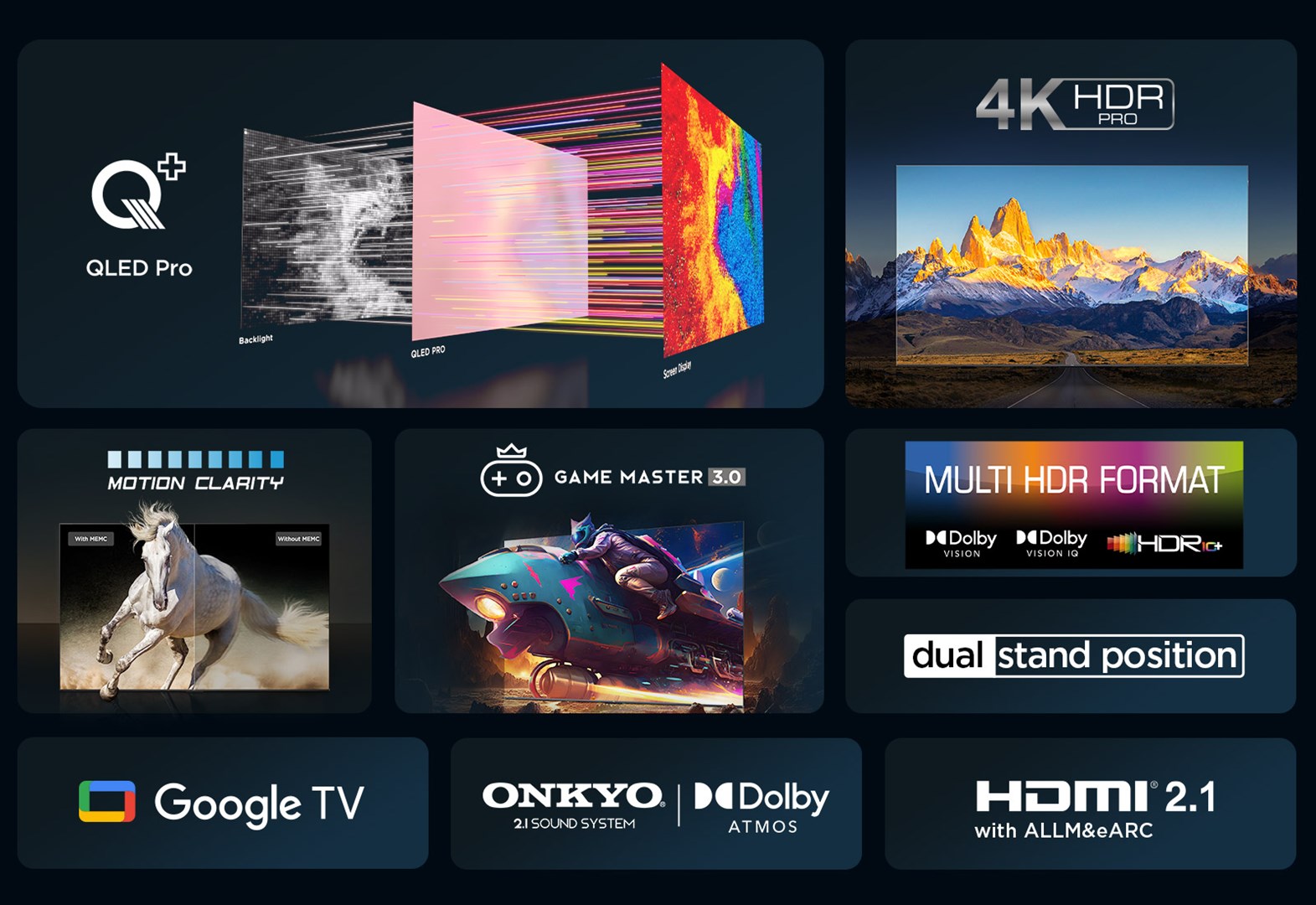 TV TCL 65C655, 65", 4K Ultra HD, QLED, Google TV, i zi