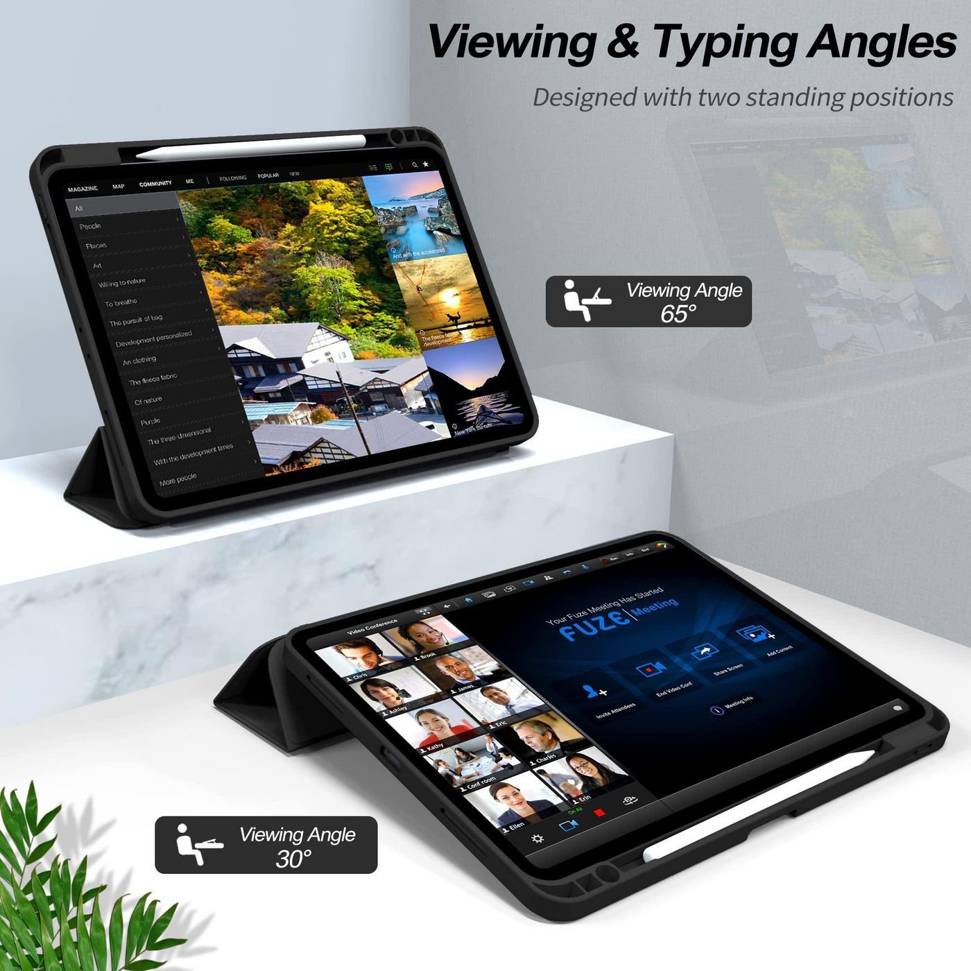 Këllëf tablet ESTUFF ES68201310, 13", folio, i zi