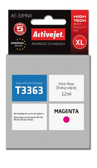 Ngjyrë për printer Activejet AE-33MNX (zëvendësim për Epson 33XL T3363), 12 ml, vjollcë