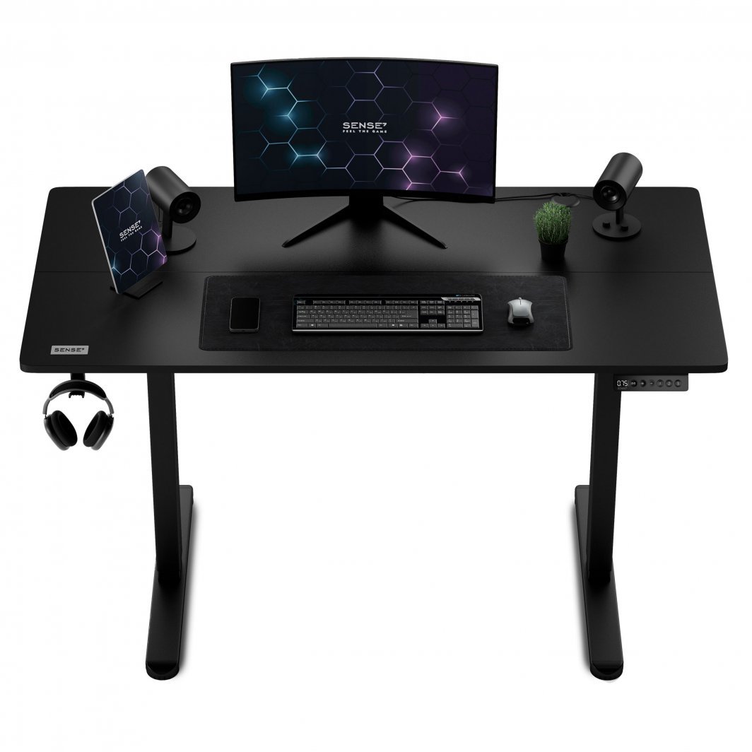 [OUTLET] Tavolinë elektrike SENSE7 Nojo, 120cm x 60cm, e zezë