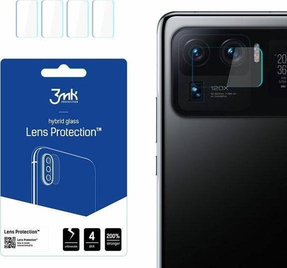 Mbrojtës lente 3MK Lens Protect për Xiaomi Mi 11 Ultra 5G, set 4 copë, transparent