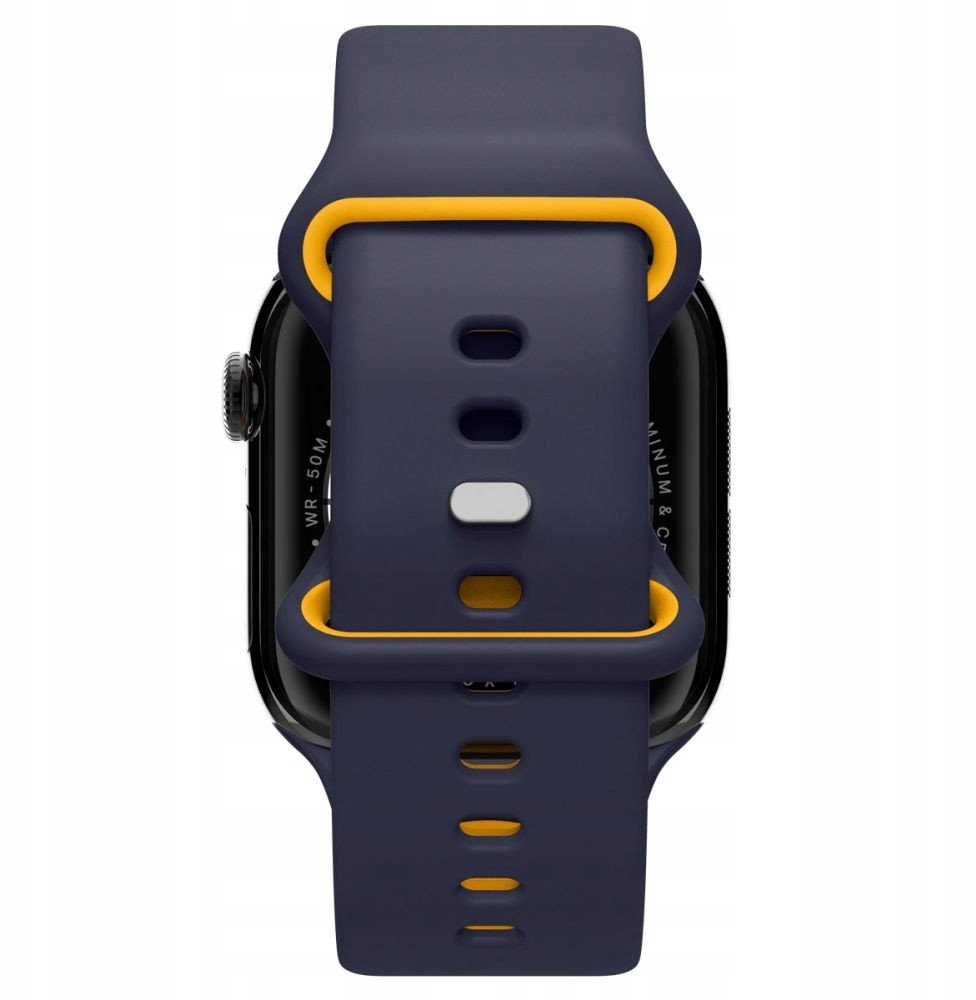 Rrip ore Spigen Nano Pop për Apple Watch 6 7 8 9 10 SE, 40 41 42mm, silikon, blu