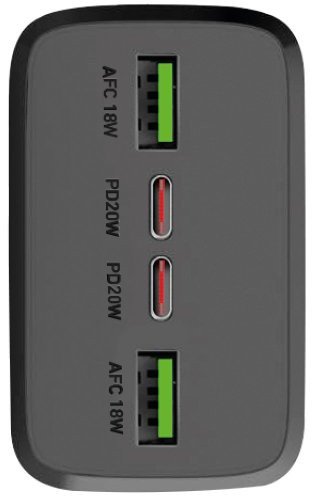 Karikues portativ Sbs 30000mAh, me kabllo karikimi, i zi