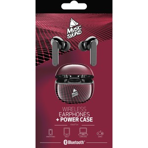 Dëgjuese Buds Cellularlies Music Sound Fantasy BTMSTWSINEAR1, wireless, Mic, të zeza