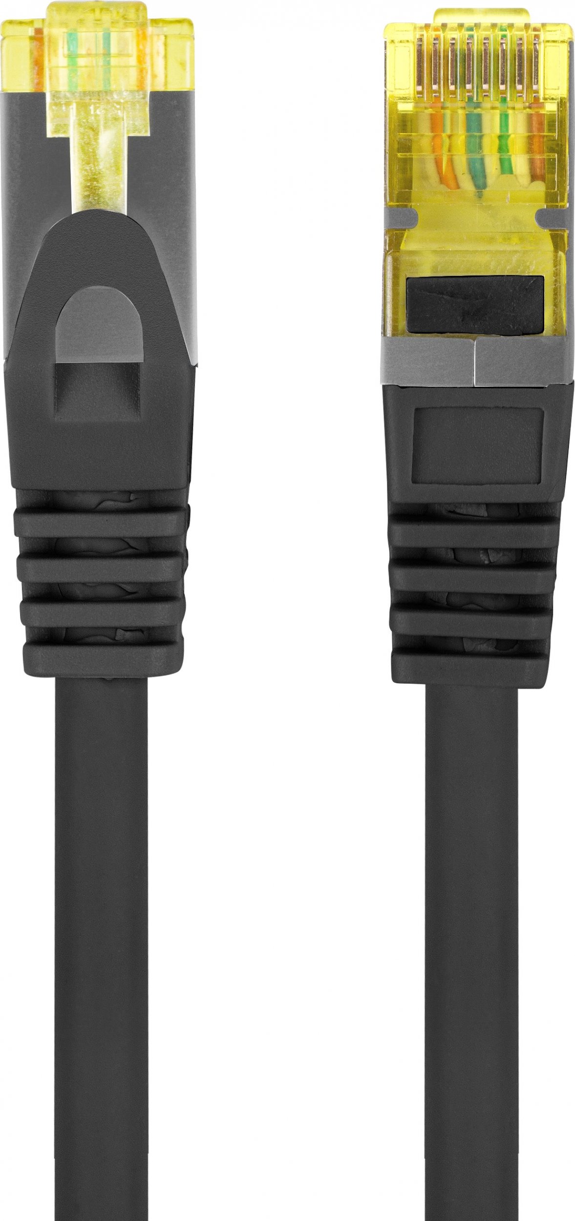 Kabllo rrjeti Lanberg Patchcord Cat6a S FTP LSZH, 1m, RJ45, e zezë